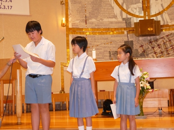 児童代表の言葉