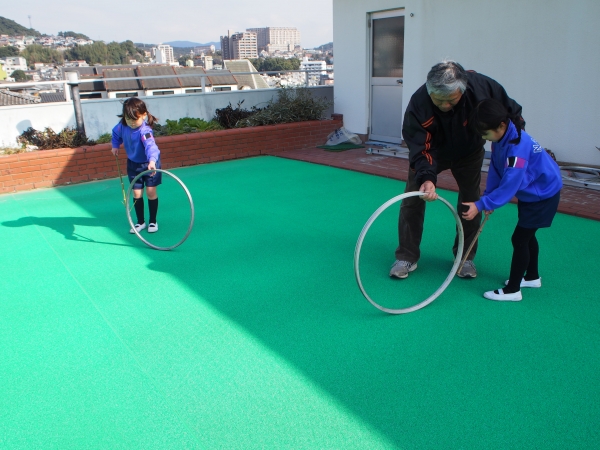 輪を倒さずに回せるかな？