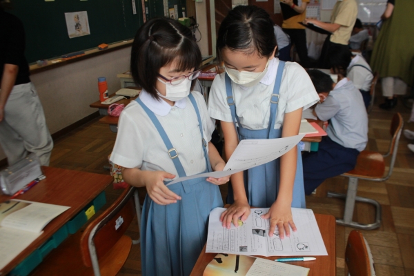 考えが書けた人から学び合い！