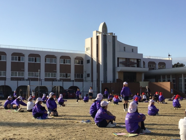 冬空の下でも元気な南山っ子