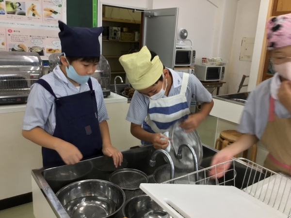 後片付けもしっかりします。