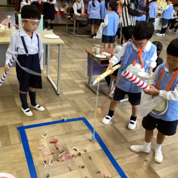 「つれるかな？」