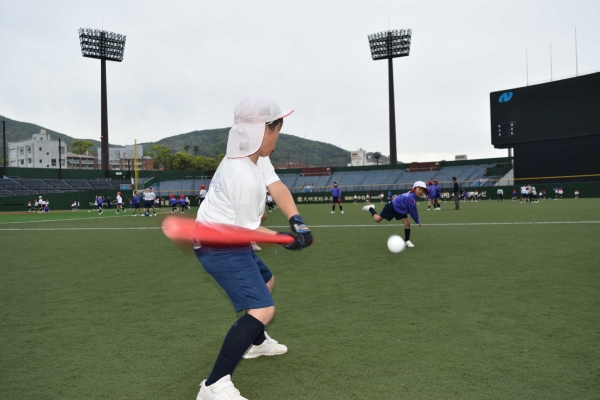Big Nでは野球をしたり...