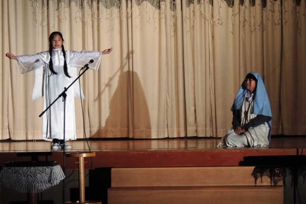 「わたしは主のはしためです。お言葉どおり、この身になりますように。」