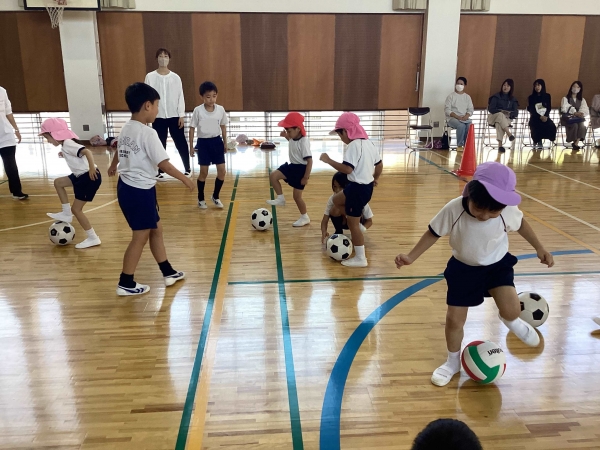 ボールを使って楽しく遊んだよ！