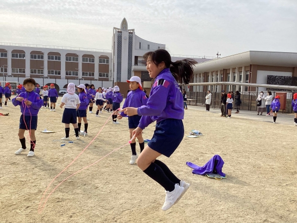 なわとび大会後はすぐになわとび検定！