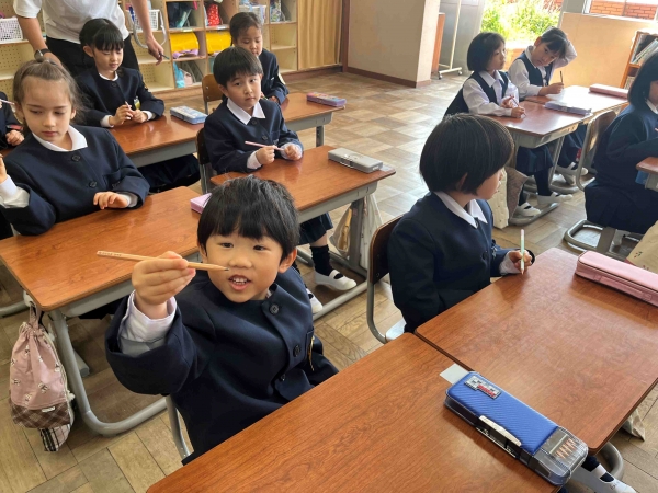 みんな上手に持てましたよ