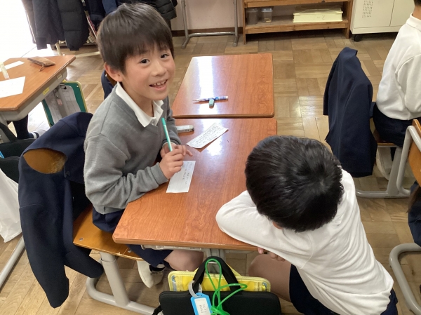 どんな言葉がもらえるかドキドキ。