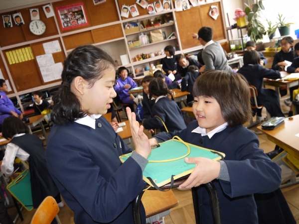 できたよ、ハイタッチ！