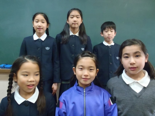 ４年２組の合格者