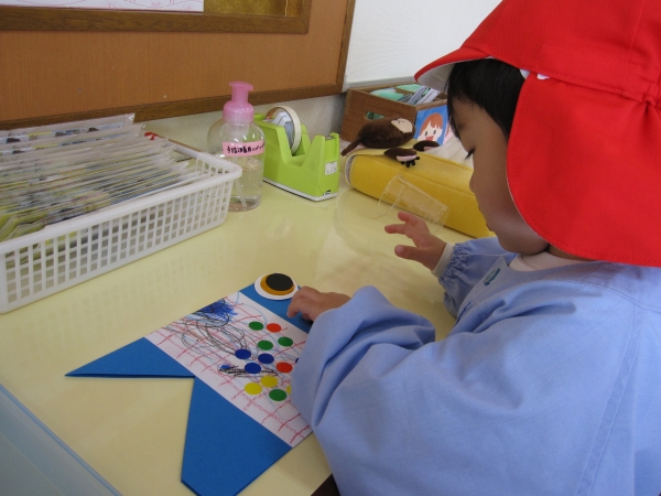 最後に目とひげをのりはり♪