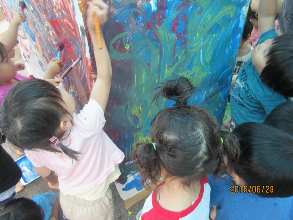 思いっきり～塗るぞ～！